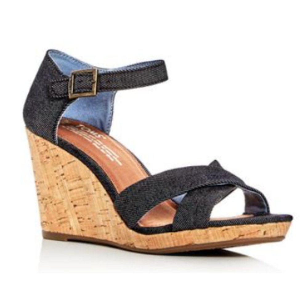 TOMS Sierra Spring Strappy Wedge Platform Sandals